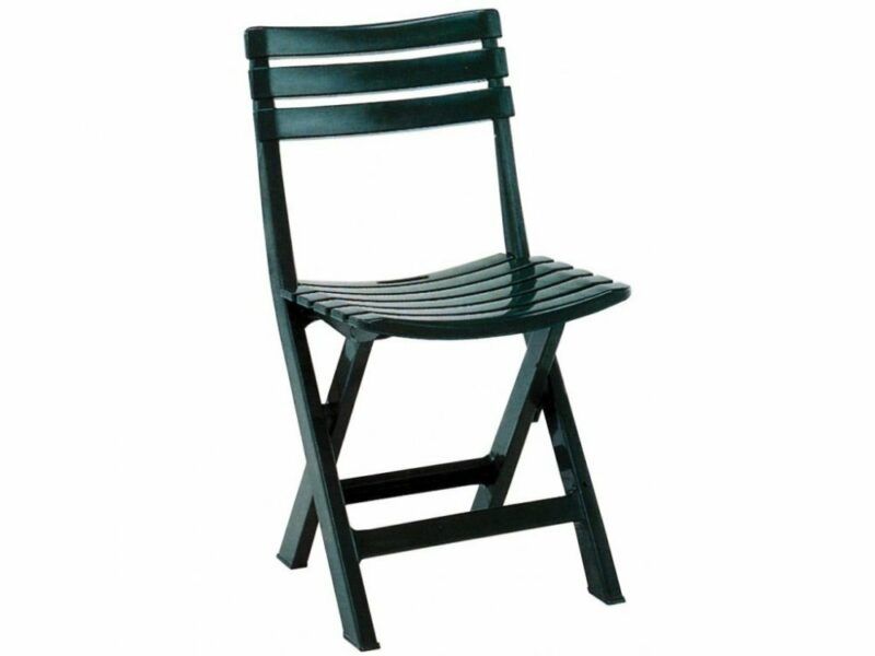 Zahradní skládací židle FOLDI 4 ks — zelená