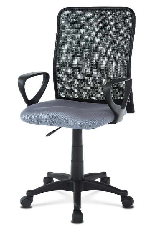 Kancelářská židle na kolečkách Autronic KA-B047 GREY – černá/šedá