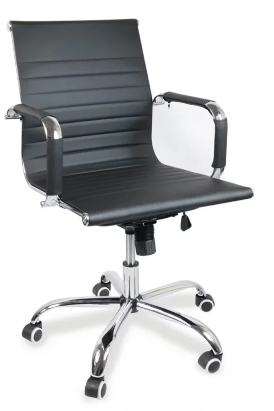 Otočná kancelářská židle DELUXE — ekokůže